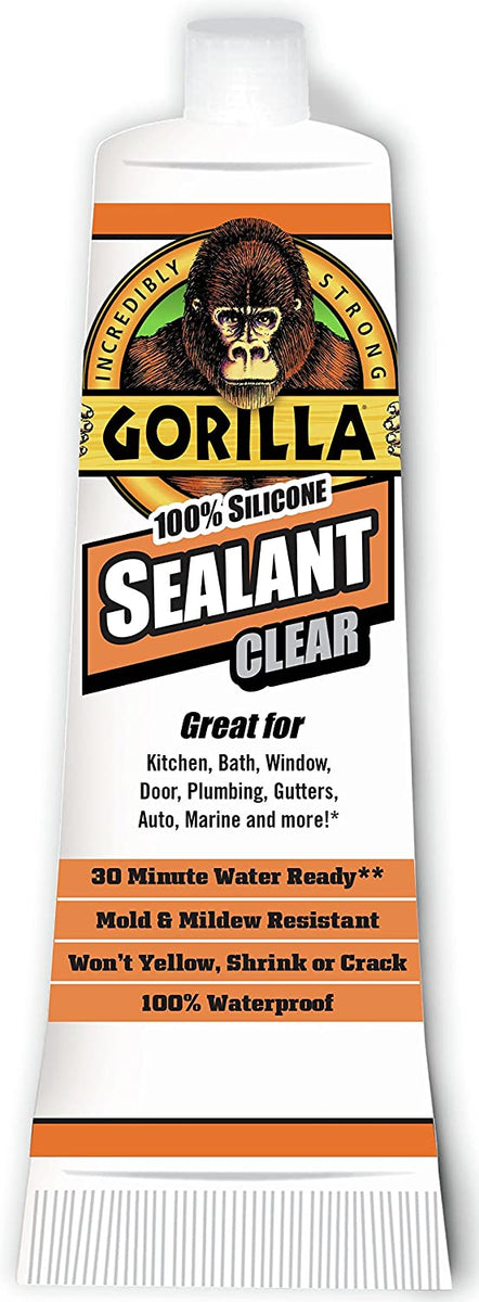 Gorilla Glue 108324 - Gorilla Waterproof Caulk & Seal - Clear (2.8oz)