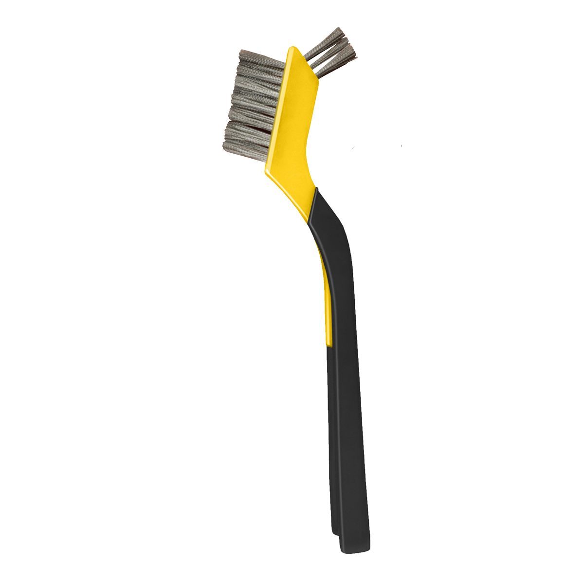 SB416) 4 x 16 Soft Grip Carbon Steel Wire Brush- Shoe Handle