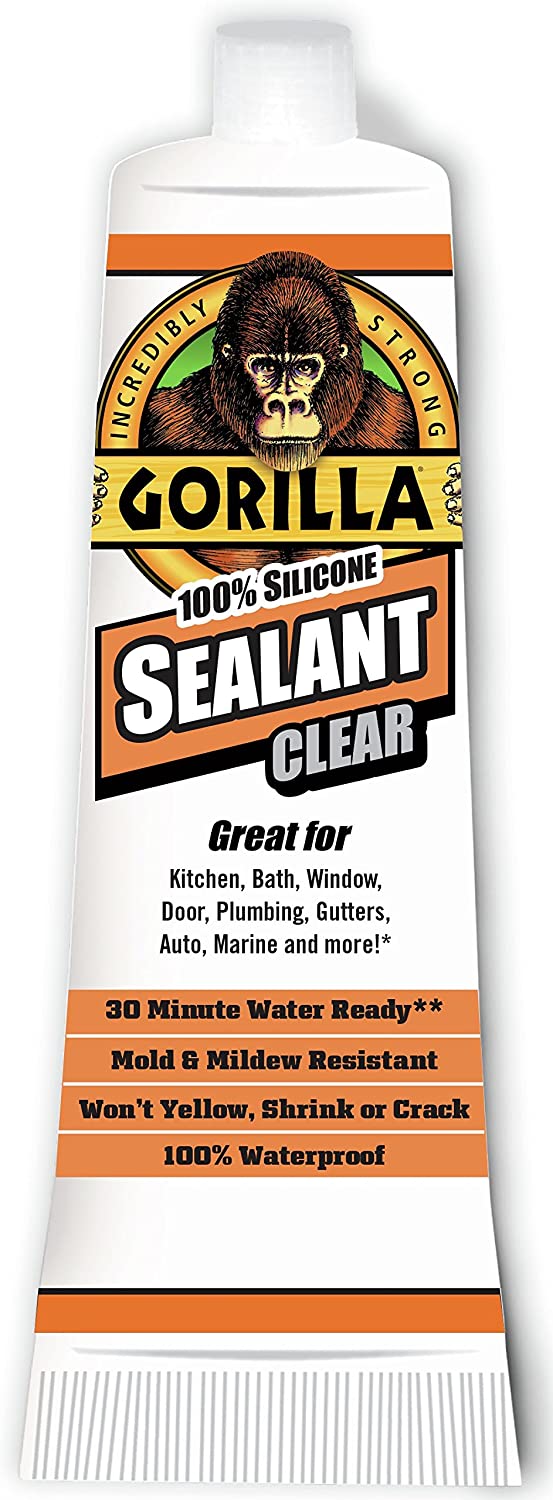 Gorilla 100% Silicone Clear Sealant [83ml]